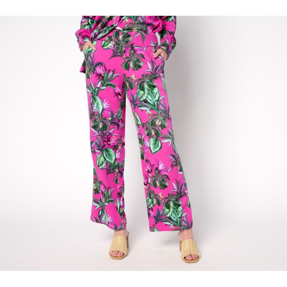 Brandis Dress Out Loud Women's Plus Sz Pants 1X Duet Multi-colored